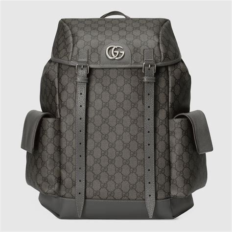 gucci supreme drawstring|Ophidia medium backpack in grey and black Supreme .